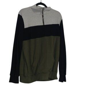 Colorblock Half-Zip Pullover Sweatshirt 2XL